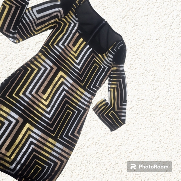 Bebe Addiction Bodycon Right Angle Dress Size Small - Picture 9 of 10